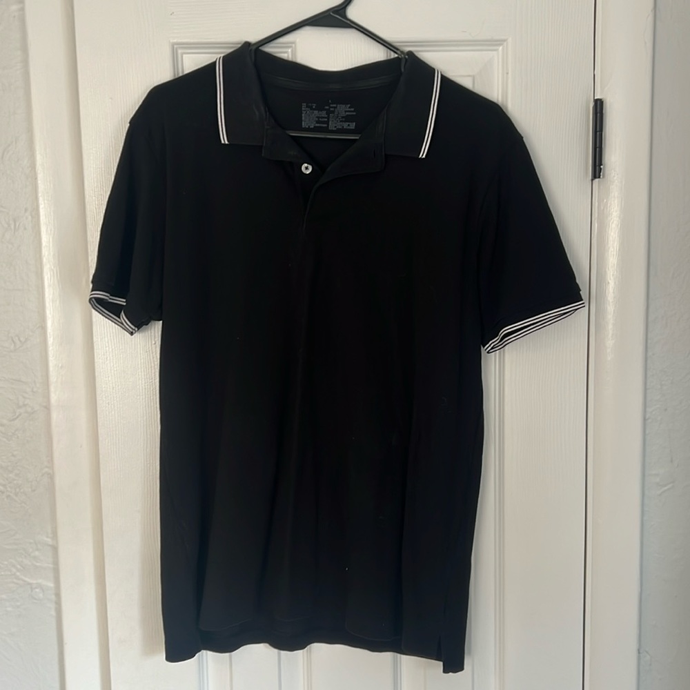 Muji Polo - Men’s Black Large